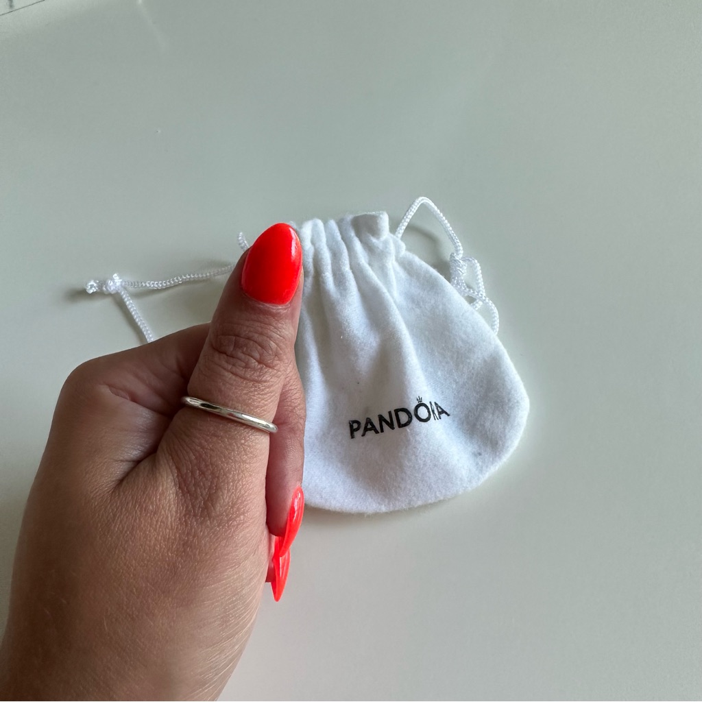 Solid Silver Pandora Ring - Size 7.5